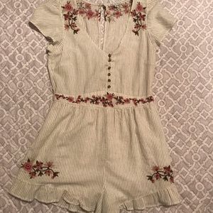 Striped/Floral Romper